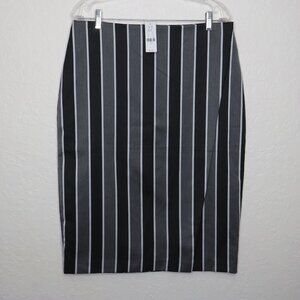 New York & Company* Women's Full Wrap Binding Stripe Pencil Skirt~ Size 12‎
